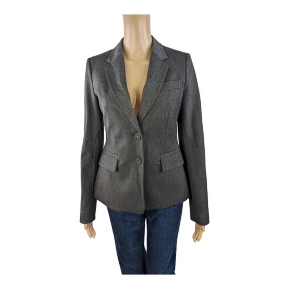 United Colors Of Benetton Vintage Gray Blazer 4